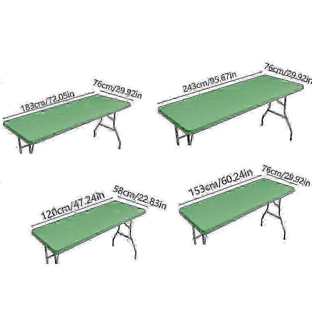 Premium Folding Picnic Tablecloth Protector for Outdoor Rectangle Tables -Washable and Durable