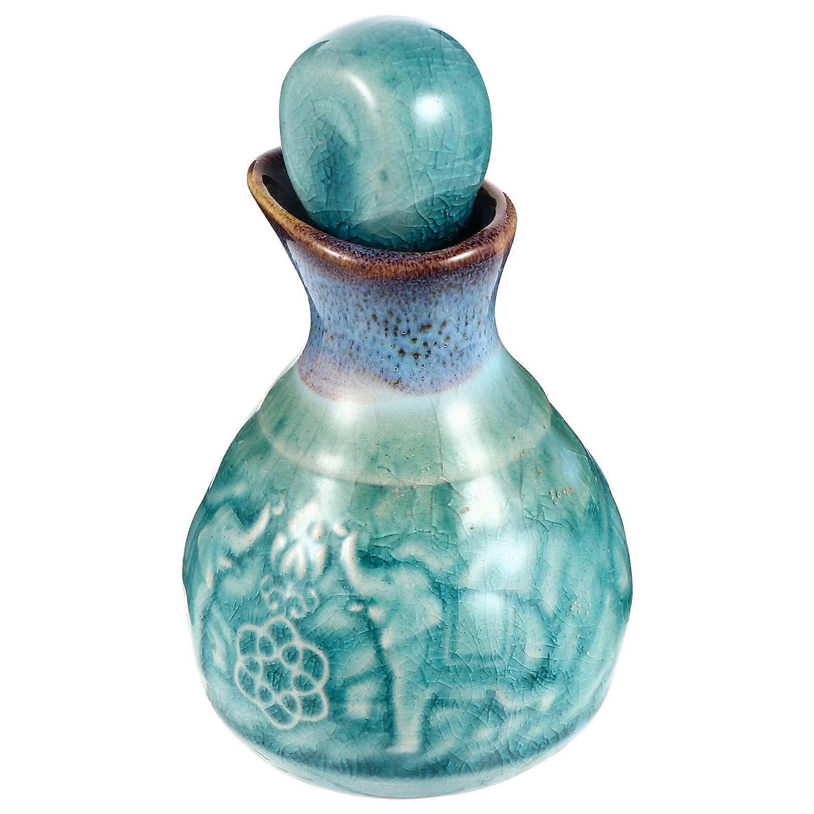 Ceramic Perfume Essential Oil Bottle for Storage 1Set Elegant Decor