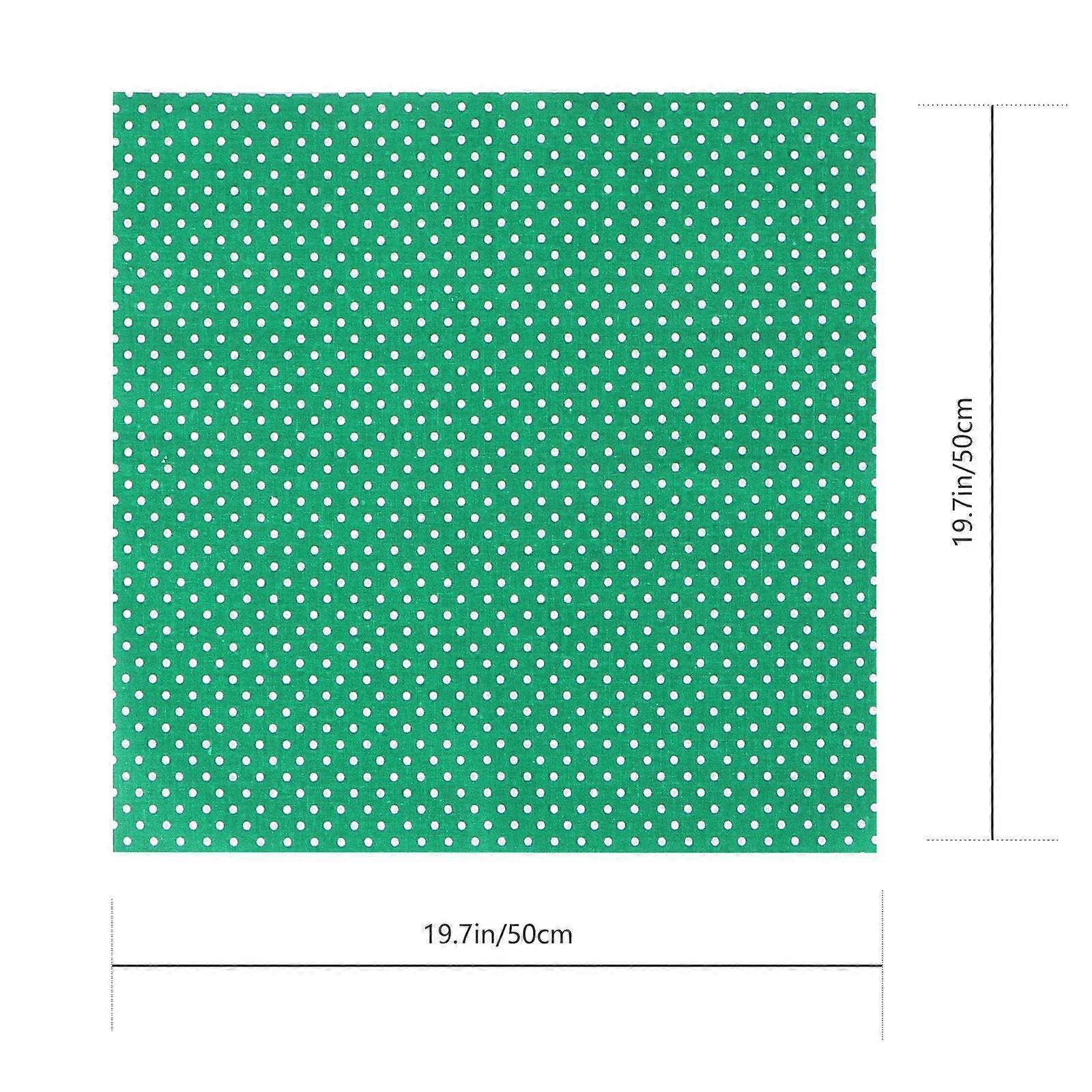 Green DIY Craft Fabric Cotton Cloth for St. Patrick's Day 7Pcs Patchwork