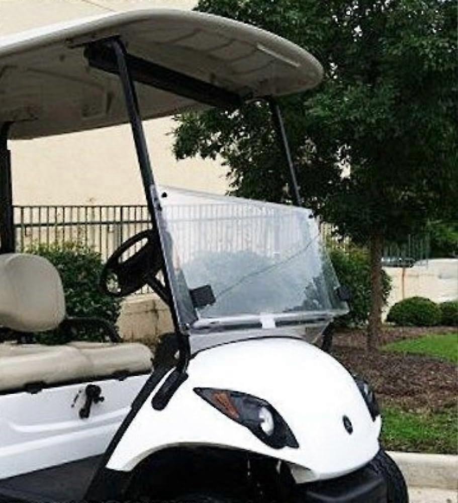 Golf Cart Windshield for Yamaha G29 Drive 20072016, Clear Acrylic, Foldable, Easy Install