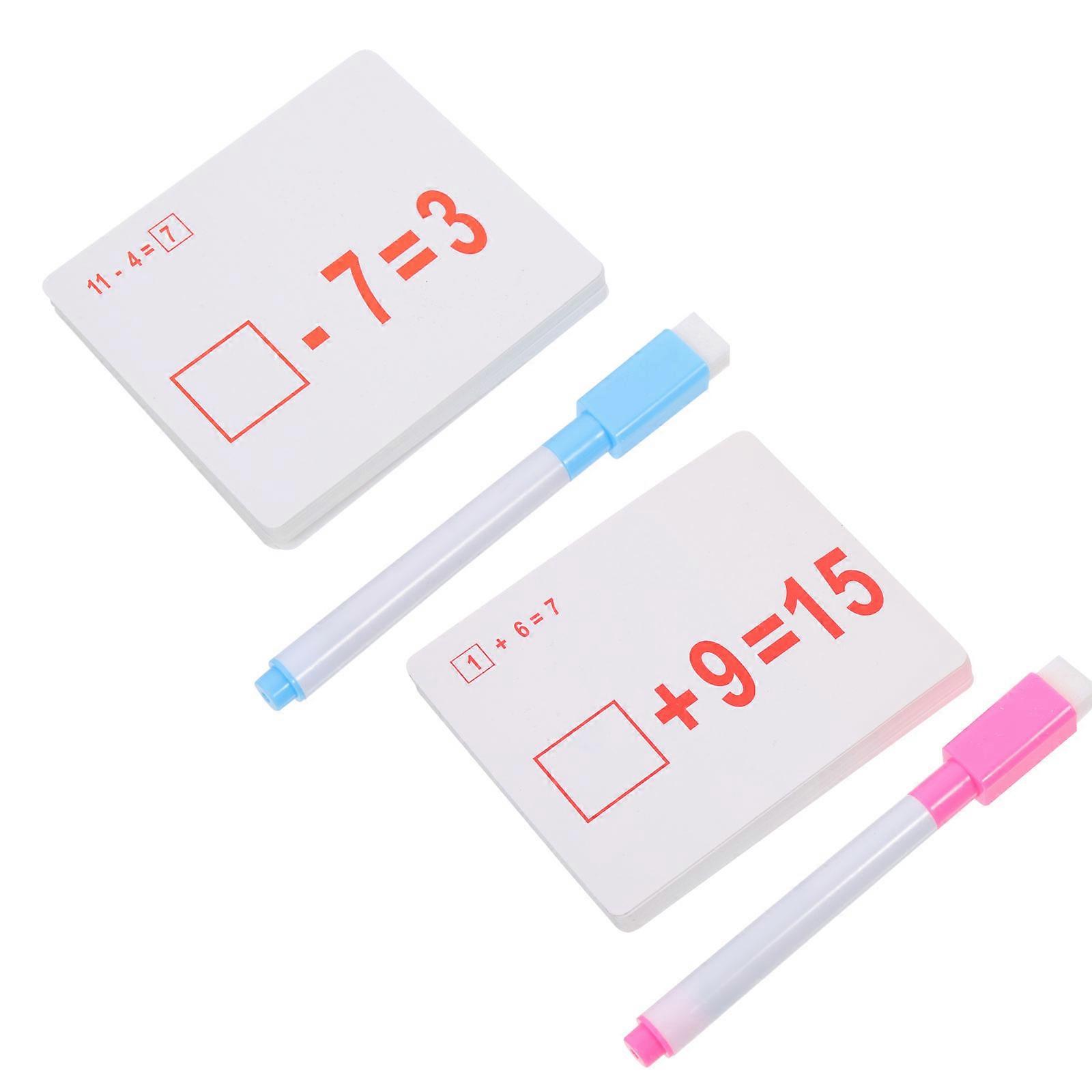 Arithmetic Exercise Flash Cards Math Learning Cards for Learning 8Sets Colorful