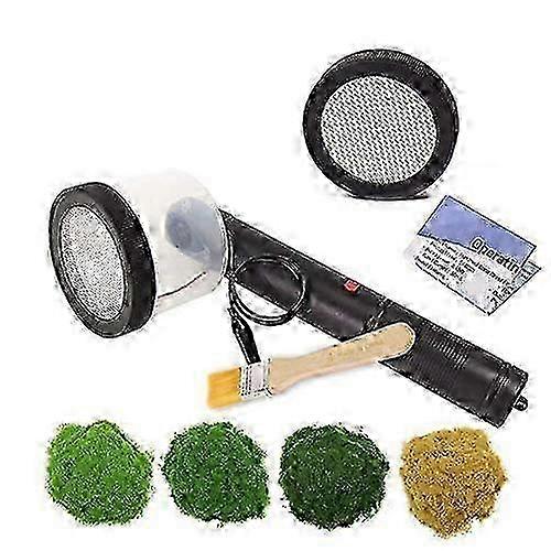 2025 Flocking Kit Static Grass Applicator ABS Mini Flocking Machine with NonSlip Base for DIY Modeling Sand Table