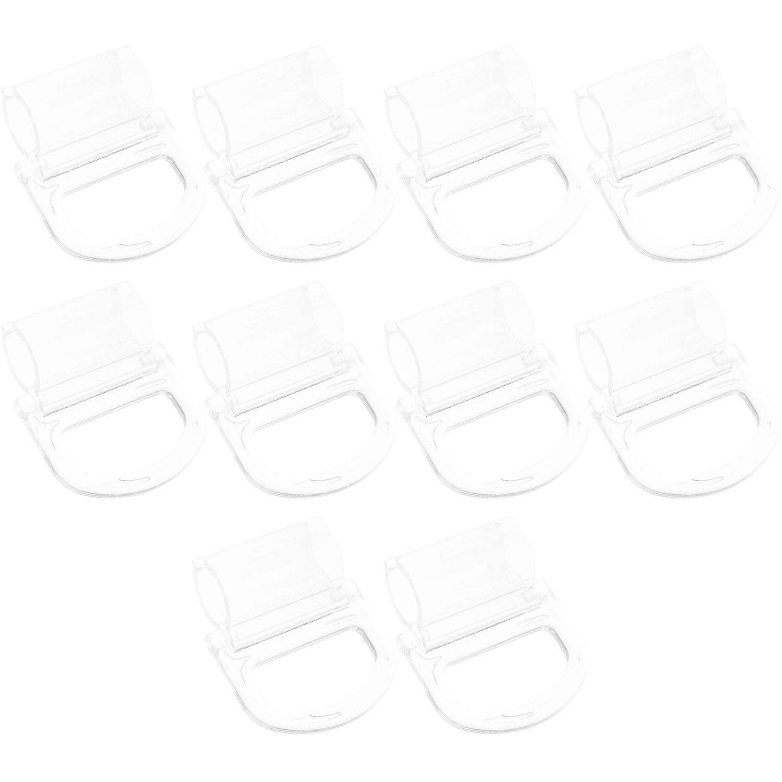 10pcs Roller Window Shades Pull Transparent Handle Blinds Pulls Fit for 15mm Rod