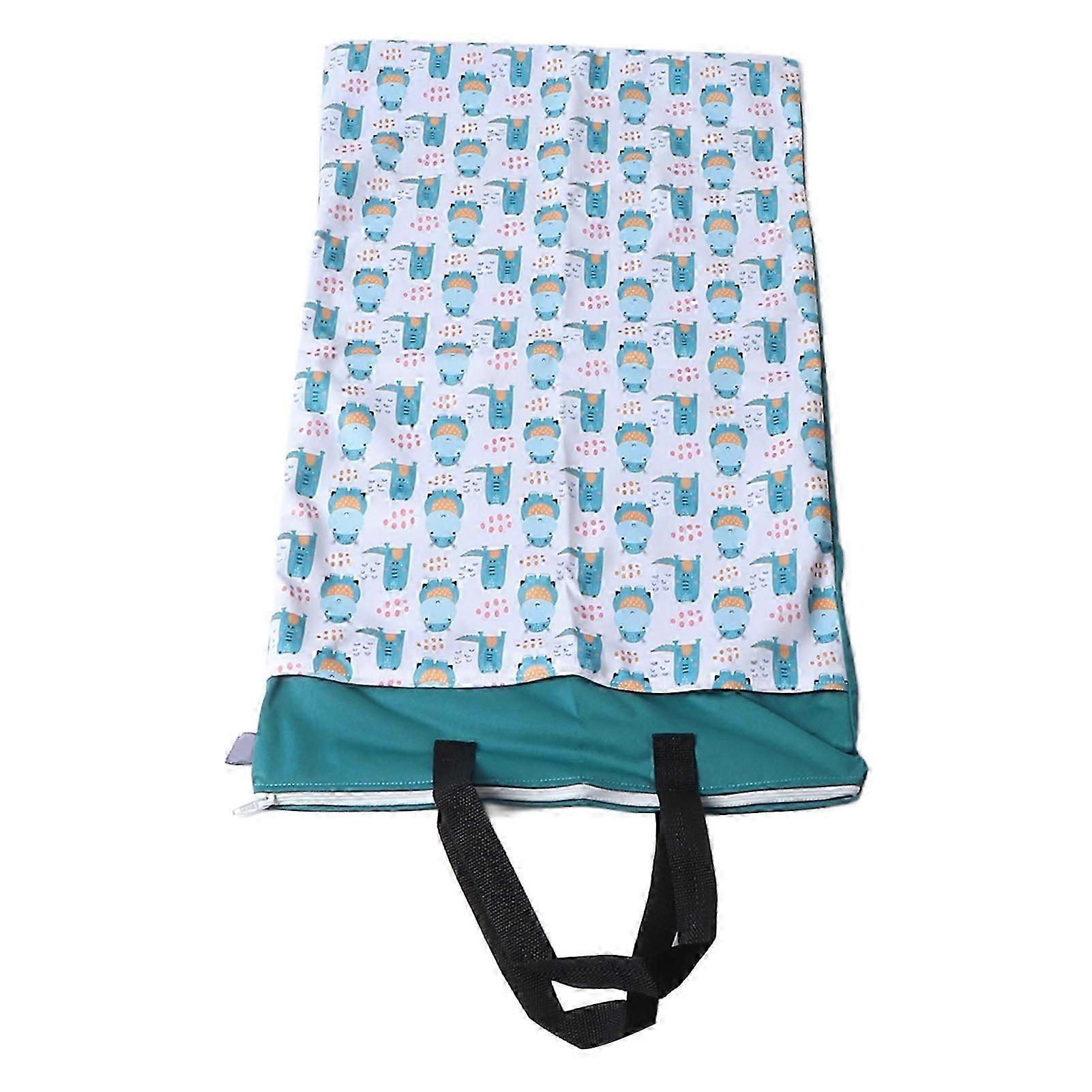 Large Capacity Waterproof PUL Diaper Bag for Dry & Wet Storage