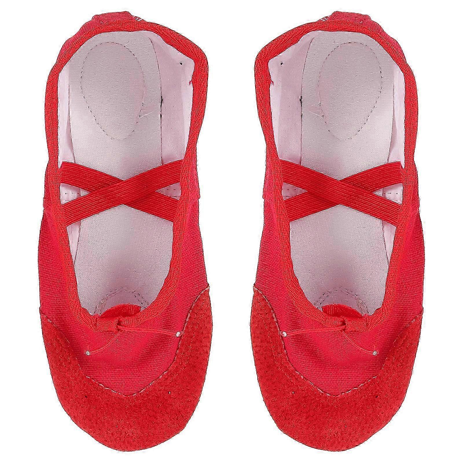 Yogaskor för dans Andningsbara Pu-material Ballerinaskor 1 par