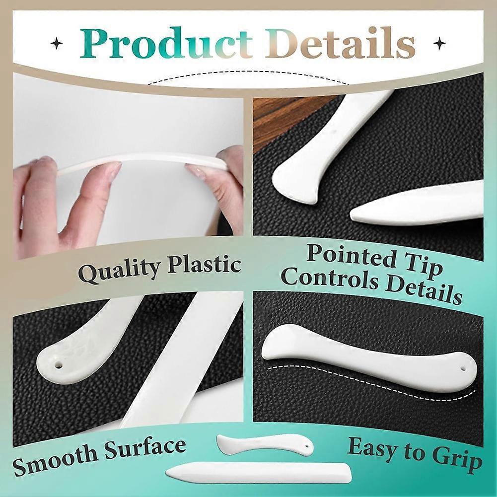 20 Pcs Bone Folder Tool - Plastic Bone Folder Paper for Card Making, Leather Cards, DIY Handmade Burnishing, Bookbinding
