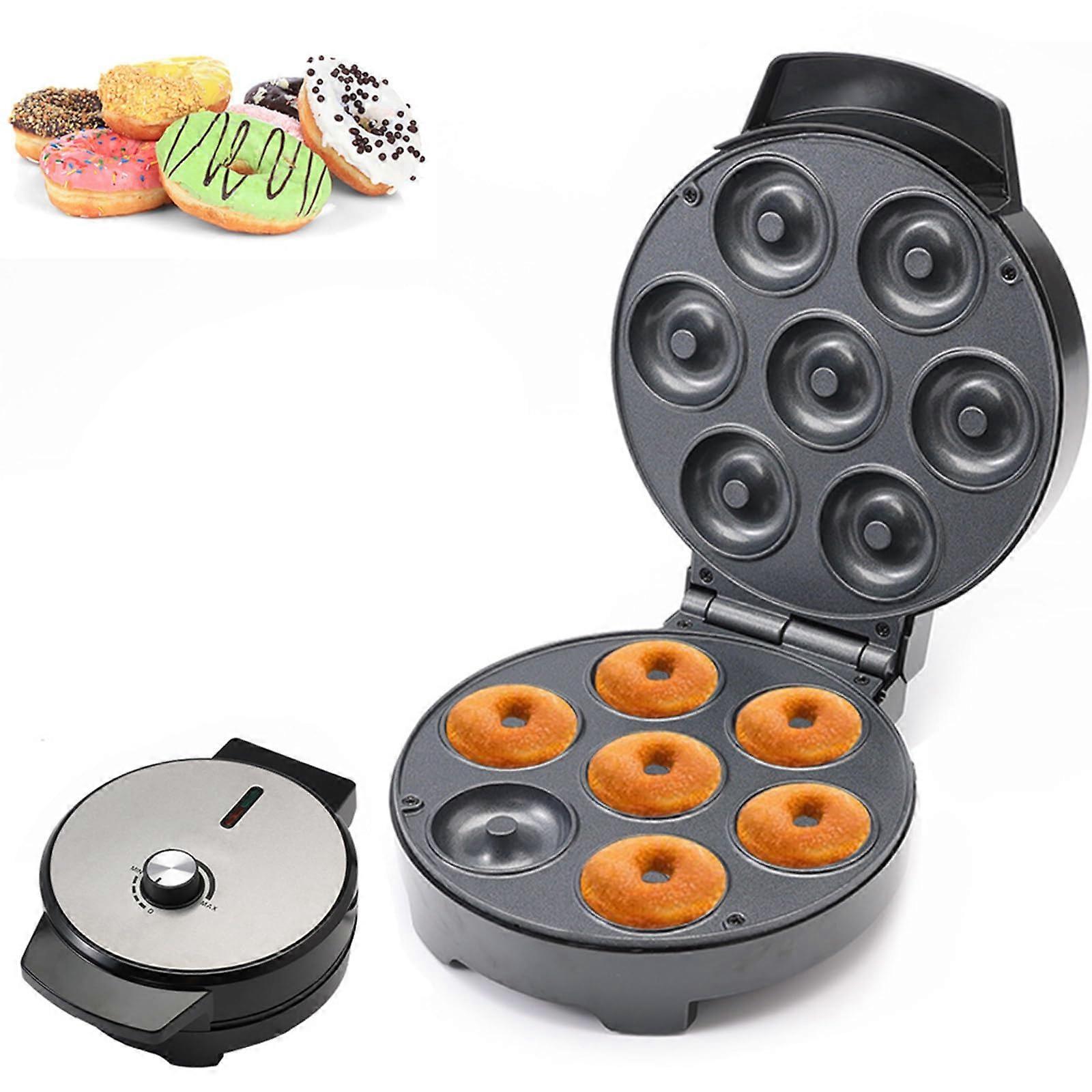 Electric Donut Maker NonStick Coating DoubleSided Heating with Indicator Light for Fast Baking