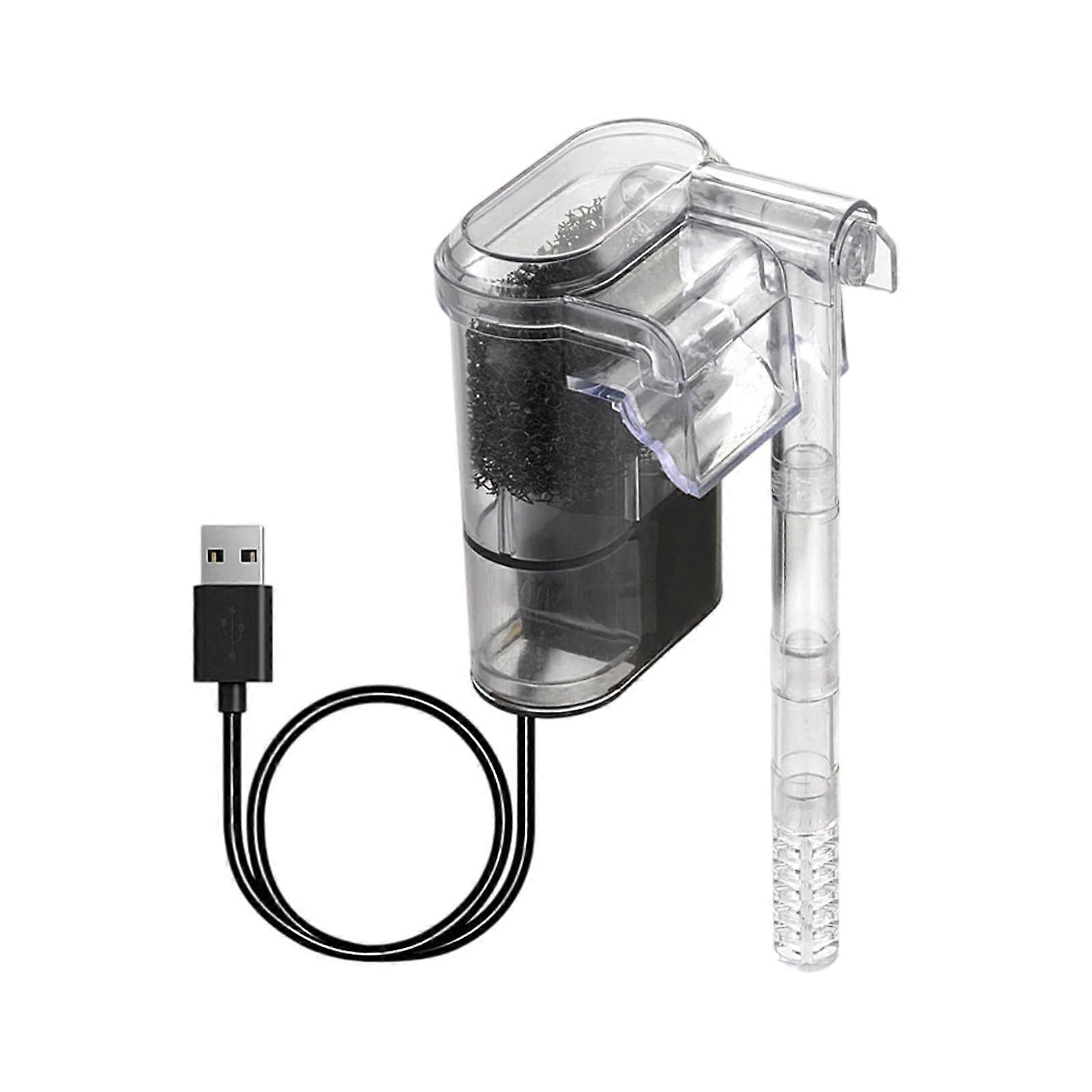 Aquarium External Filter with Quiet Operation and Adjustable Flow for Fish Tanks and Shrimp