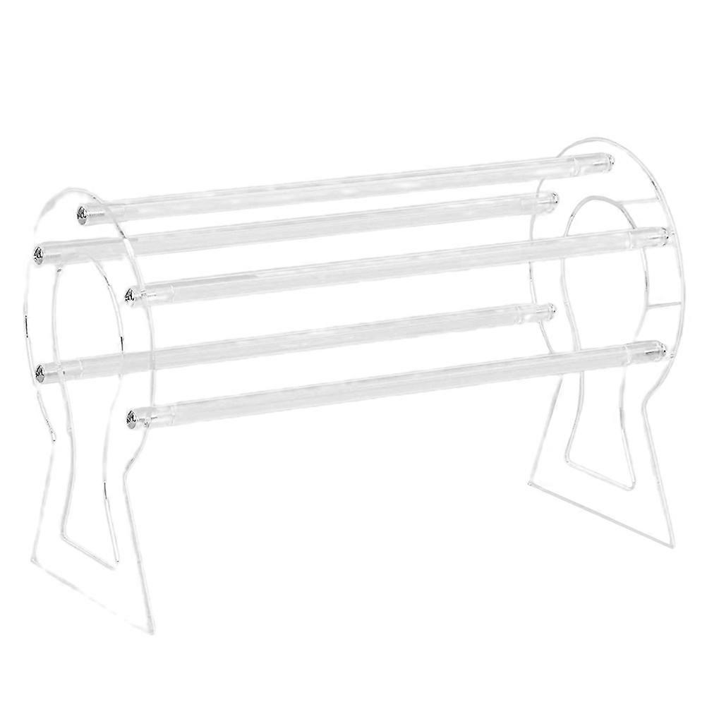 3Pcs Rectangular Hair Hoops Rack Holder For Vendors Merchandise Display With Protective Features