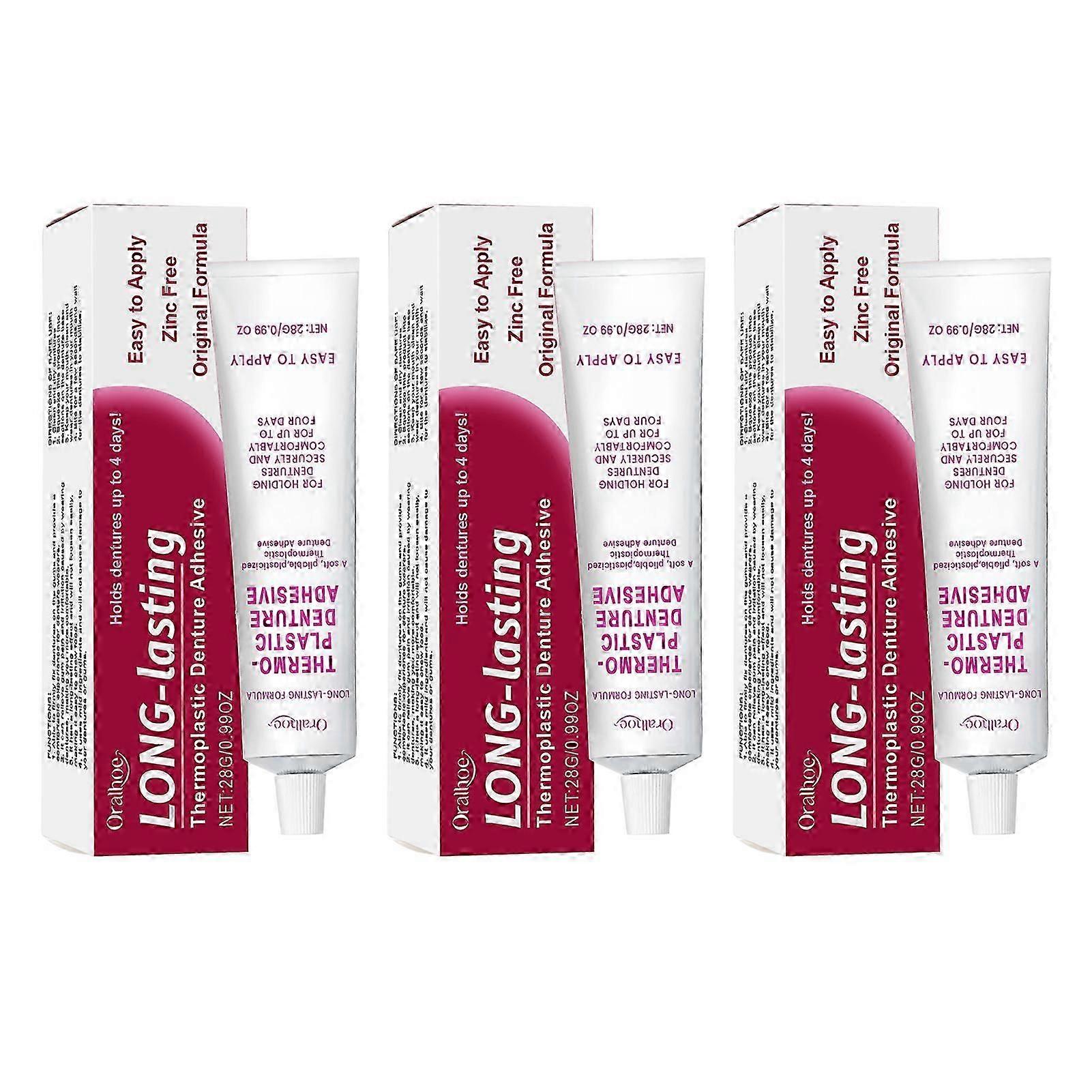 Cushioned Grip Thermoplastic Denture Adhesive - Reconstruct & Secure Loosen & Partial Dentures
