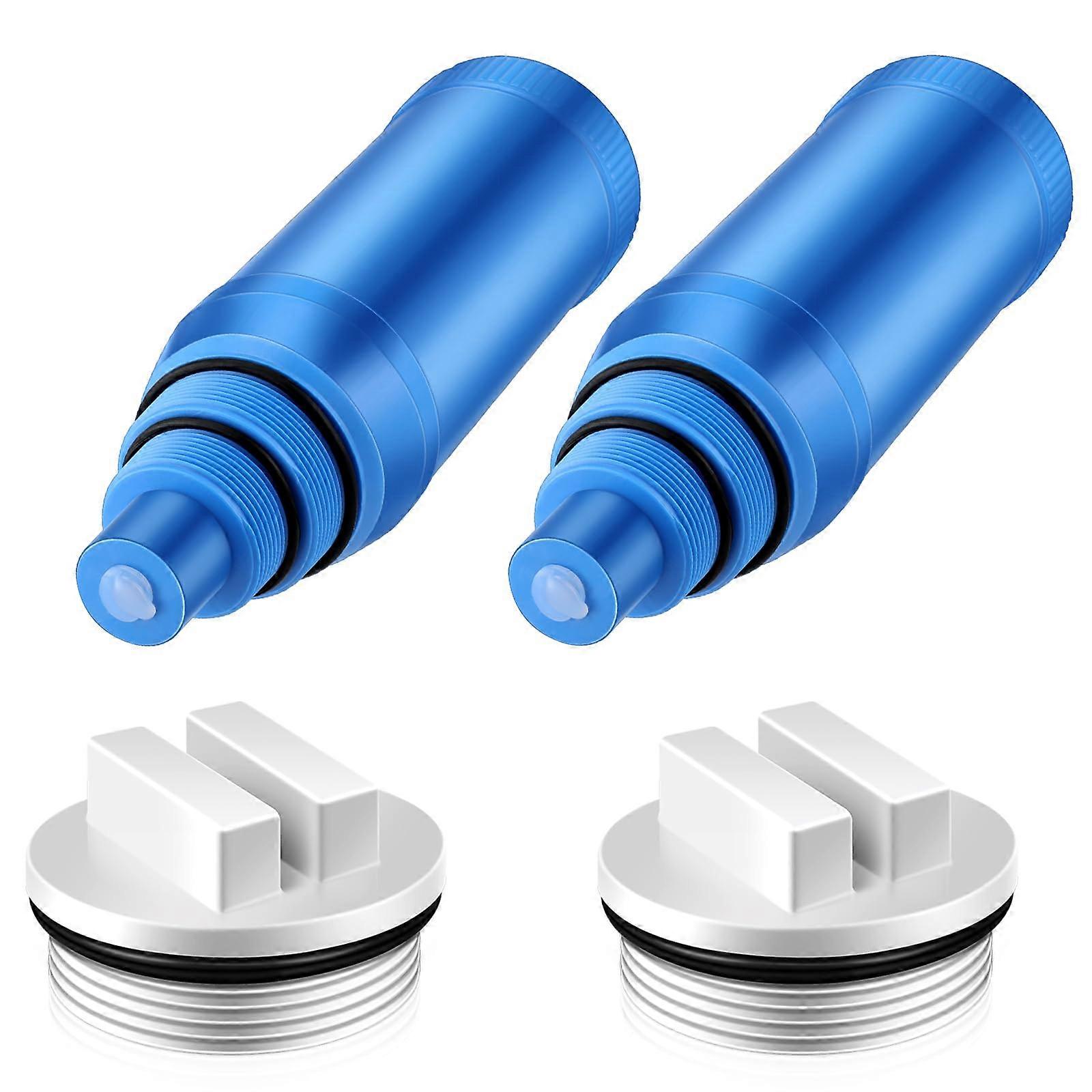 4 Pcs 9 Inch Above Ground Pool Skimmer Guard Kit with 1.5 Inch Threaded Pool Winterizing Plug