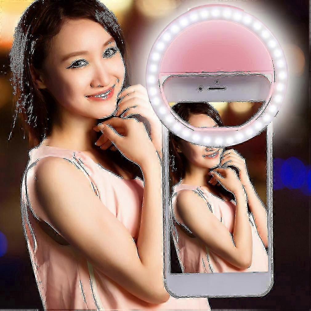 Mini Rechargeable Phone Led Selfie Lamp Ring Light Night Using Light