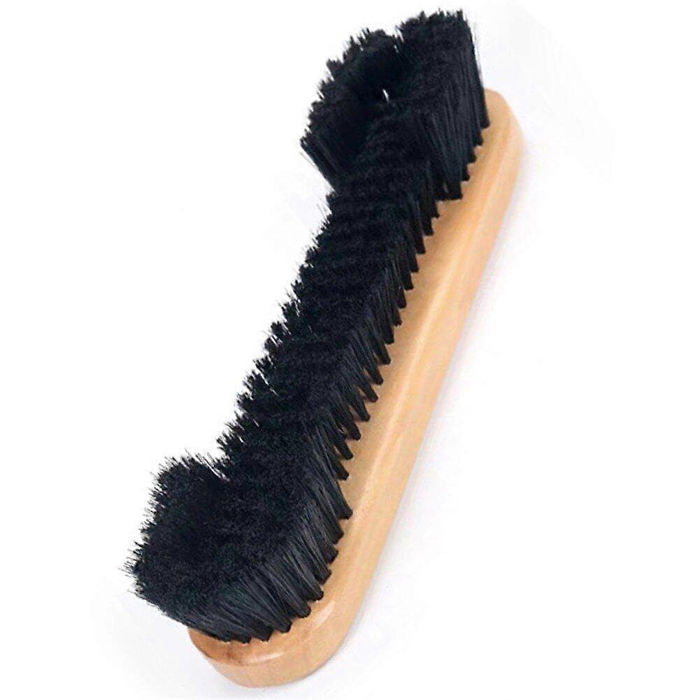 Pool Table Brush with Gentle Nylon Bristles for Fast Cleaning, Wooden Billiard Rail Cleaner Set