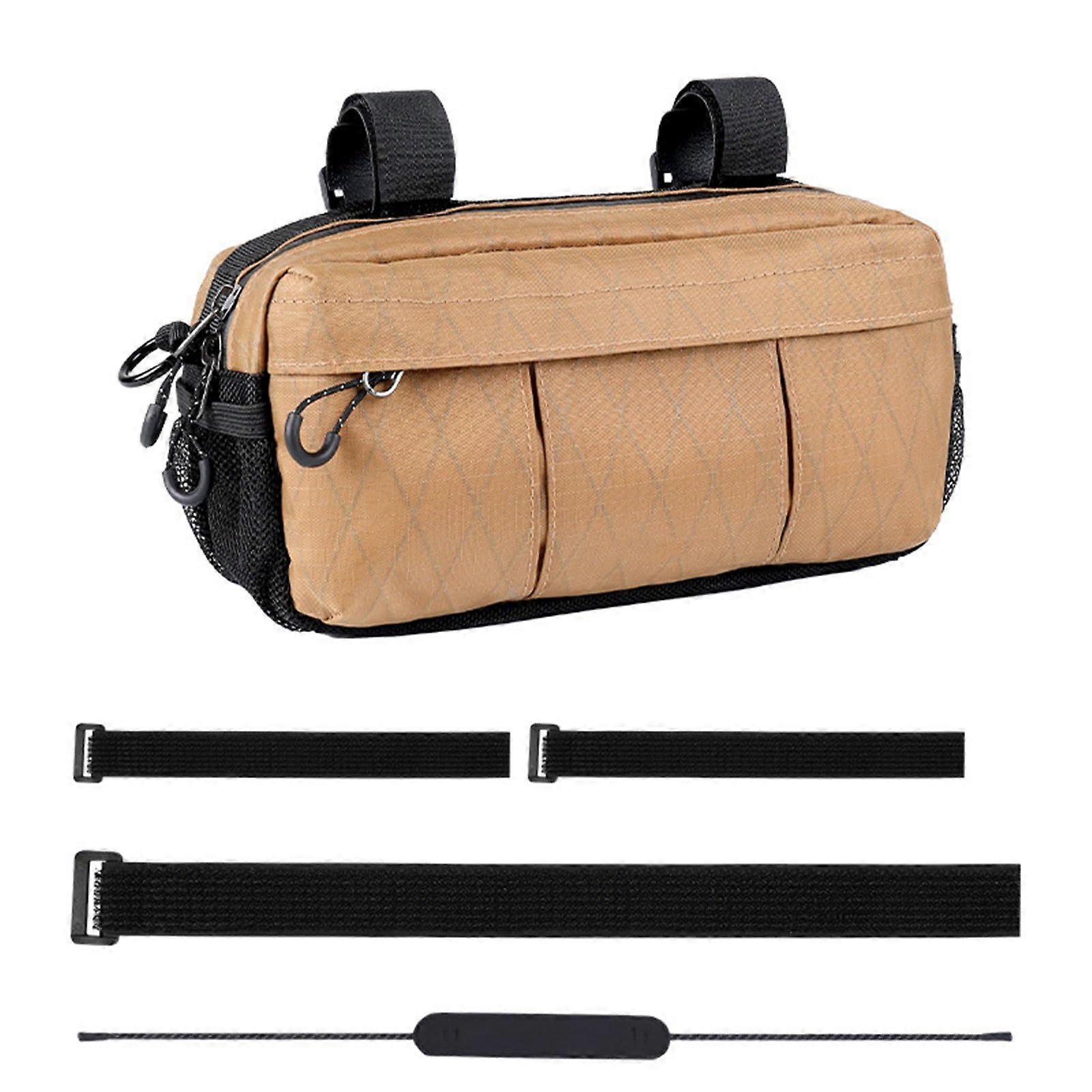 Waterproof Bike Handlebar Bag 2L Large Capacity Durable Nylon Polyester Cycling Front Storage