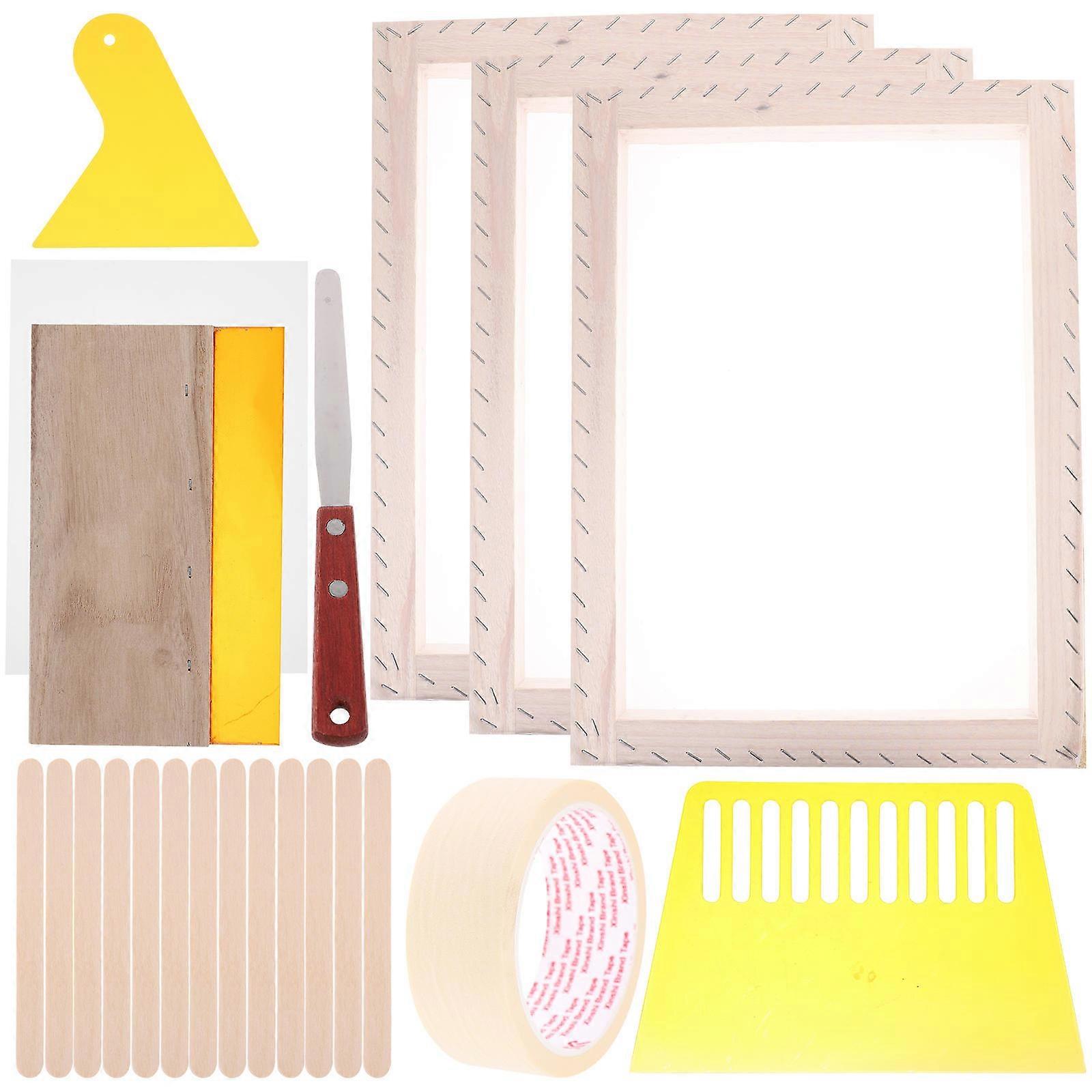 Reusable Silk Screen Frame for Craft Projects Designed for Practical Use with Durable Materials 1 Set