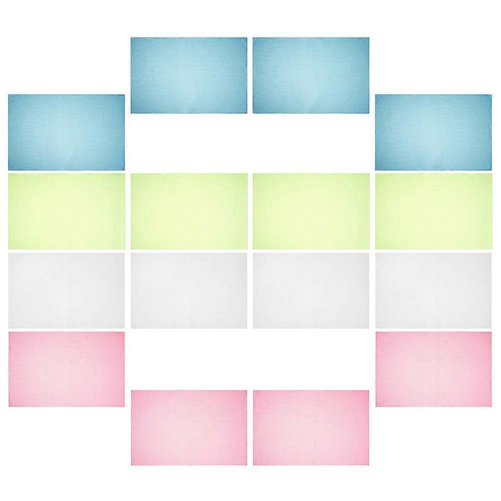Desktop Protective Mat Eva Kitchen Shelf Liner for Home 16Pcs Pack