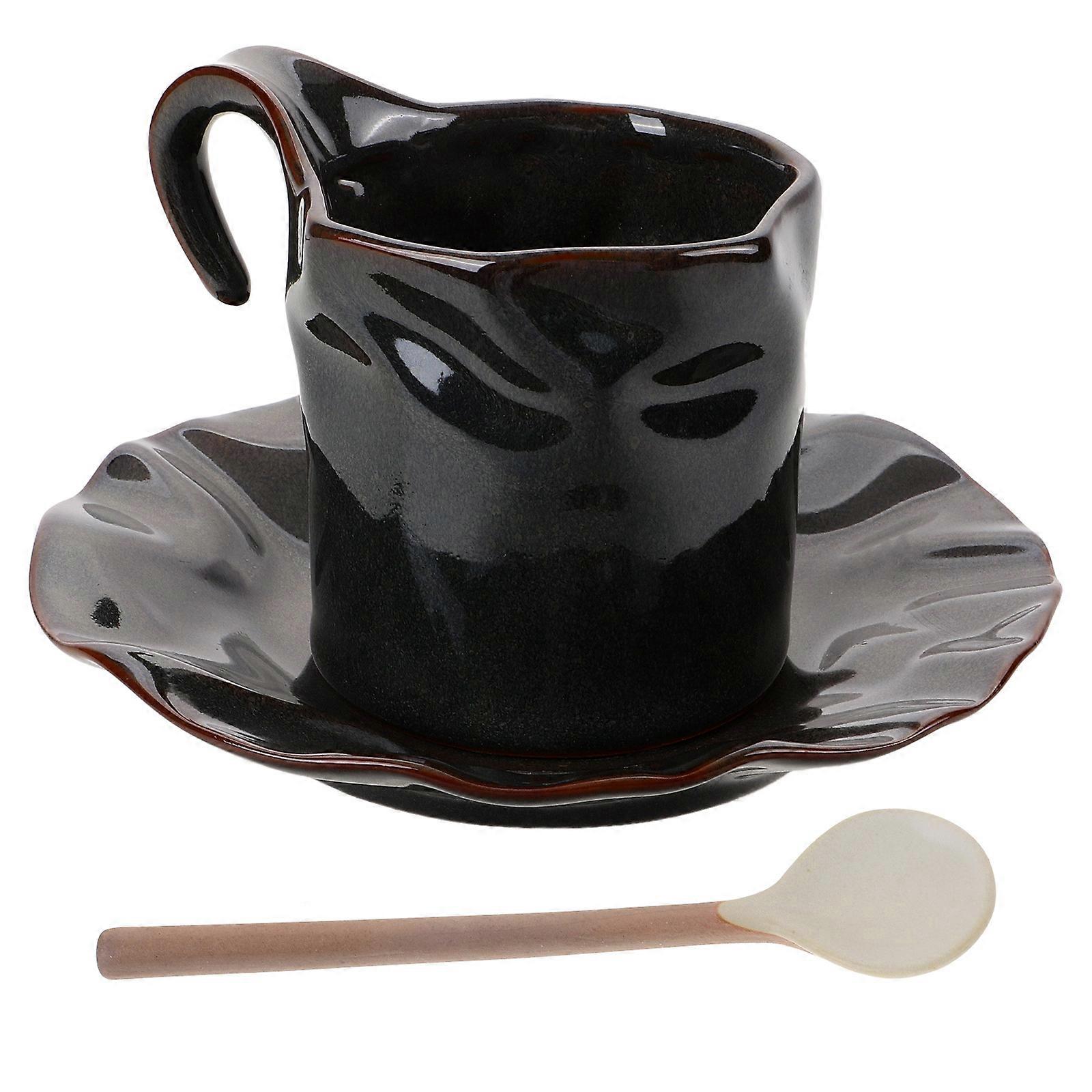 Coffee Ceramic Coffee Cup with Saucer for Drinking 1Set with Spoon