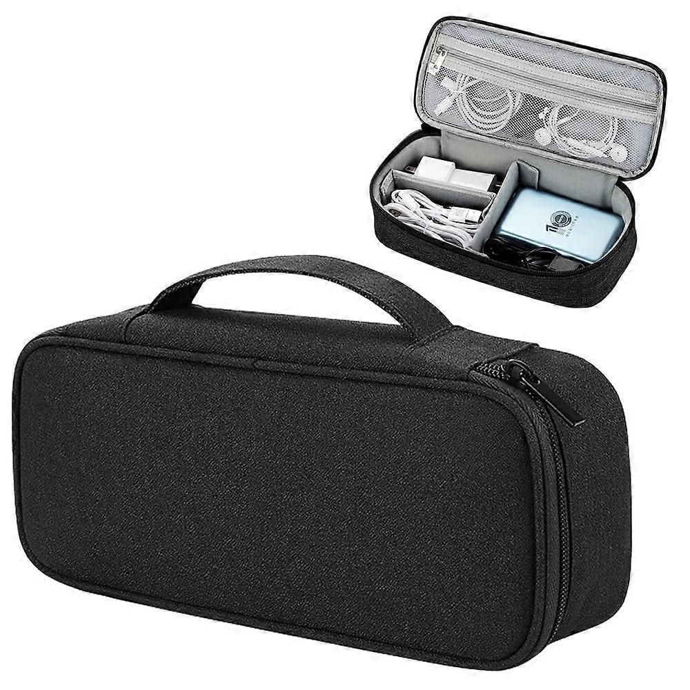 Electronics Organizer Waterproof Tech Accessories Travel Case with Cable Storage and Shockproof Padding