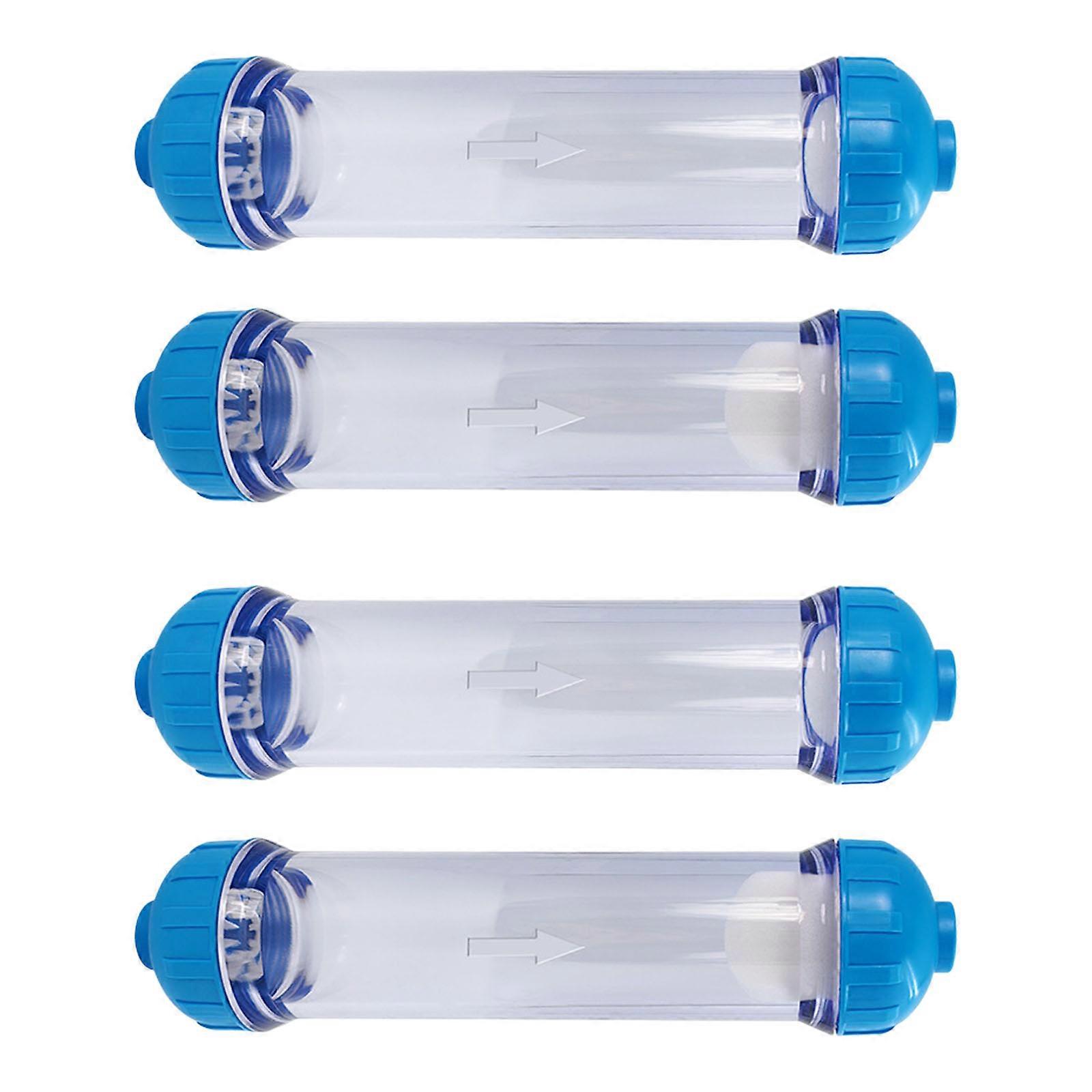 Clear Plastic Filter Shell for Aquariums and Water Purifications System Universals Refillable Filter Shell Inline Filters Multicolor