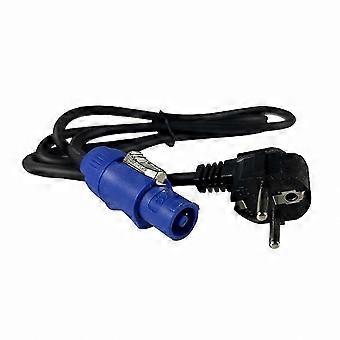 Câble d'alimentation triphasé de 1,2 m avec prise européenne pour éclairage scénique et événementiel, connexion LED DMX512, compatible Powercon