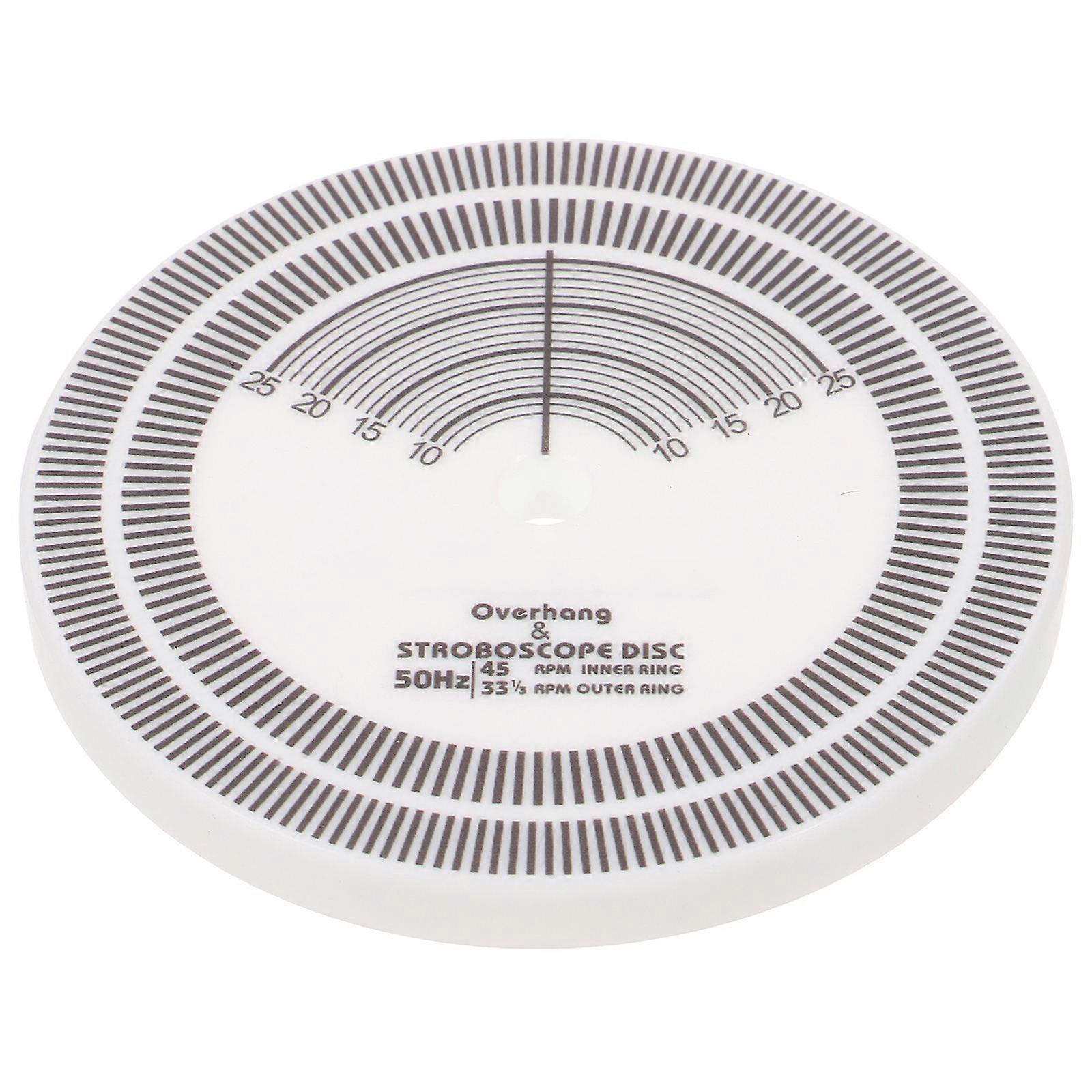 Stroboscope Disc Vinyl Record Speed Meter for Speed Detect White