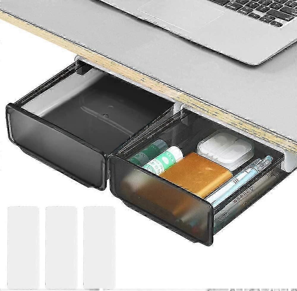 2 Pcs Under Desk Drawer Organizer