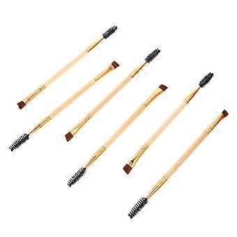Eyebrow 6Pcs Angled Eye Brow Brushes for Makeup Use Gift Set