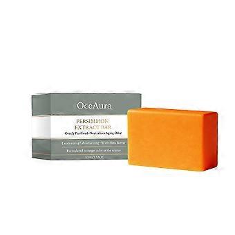 Saponetta al cachi per il controllo degli odori corporei, sapone detergente naturale per il corpo, ideale per anziani, elimina gli odori corporei, purificante, deodorante ed elimina gli odori.