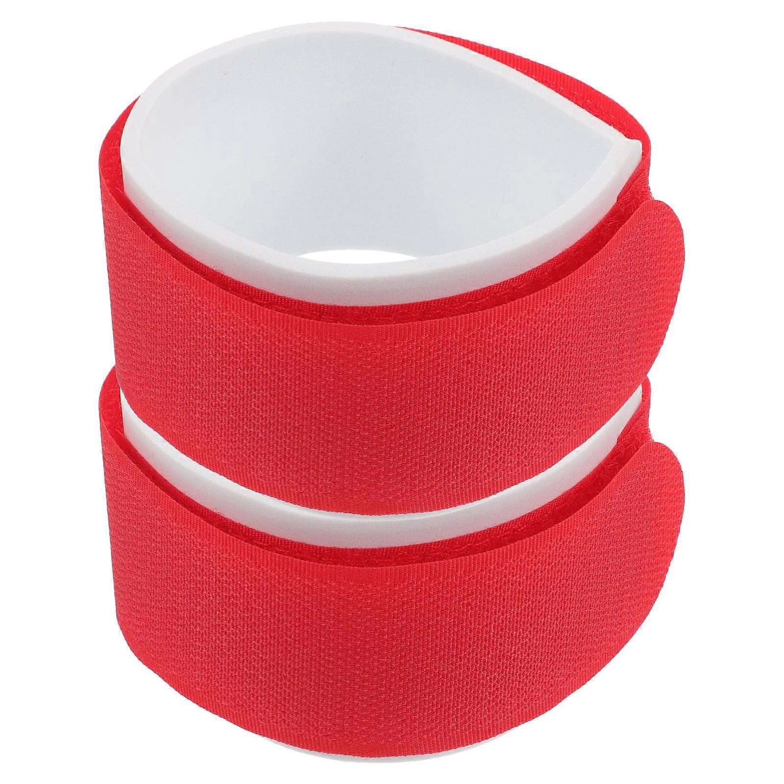 Red Ski Strap Snowboard Binding Strap for Carrying 2Pcs Durable Nylon