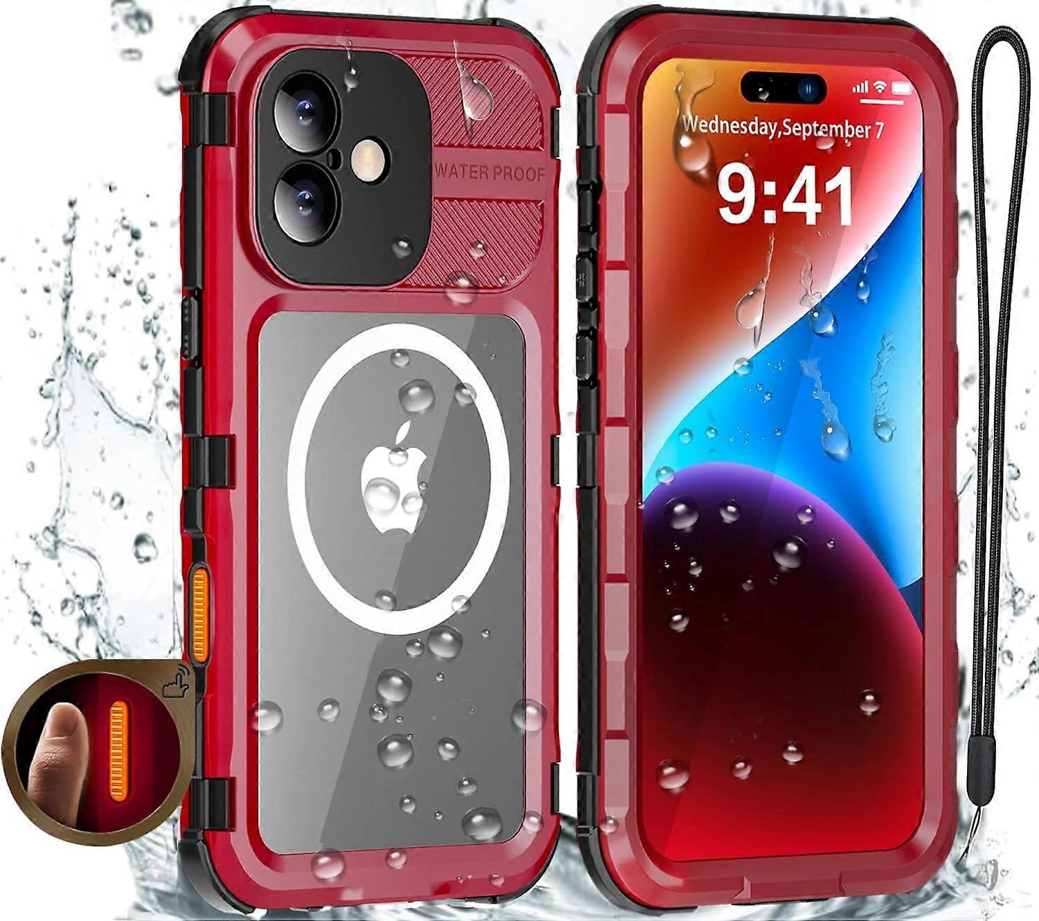 Waterproof Case Compatible with iPhone 16