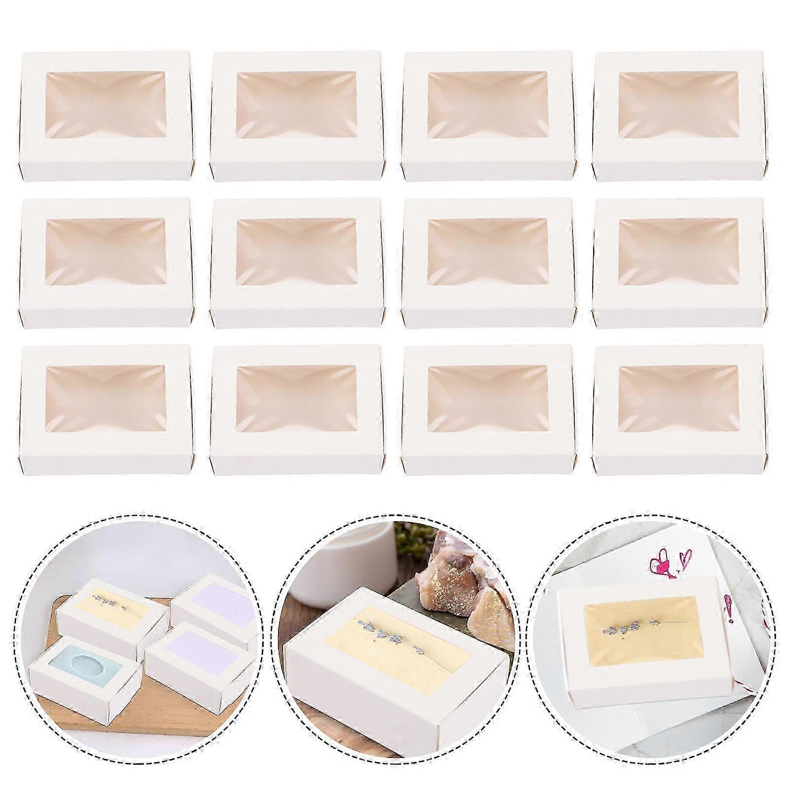 Soap Packaging Boxes Small Paper Boxes for Storage 30Pcs Kraft Soap Box