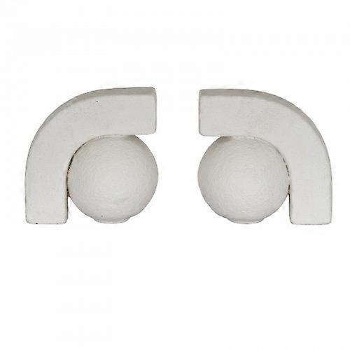 Hill Interiors Ashen Ceramic Book Ends