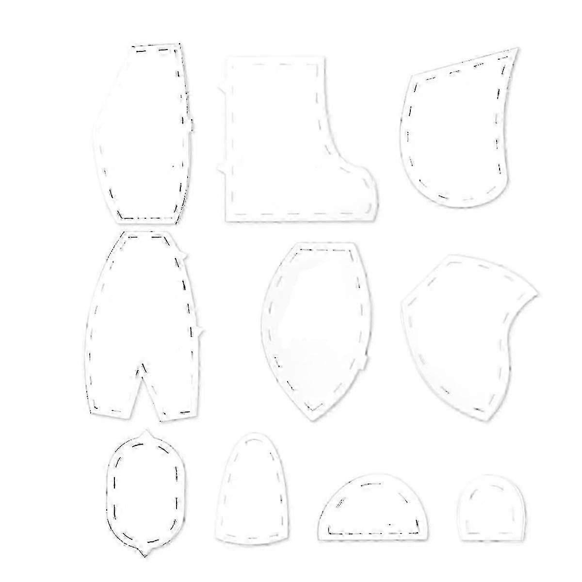 SZW-Memory Bear Template Ruler Set, Memory Bear Sewing Patterns Template, Quilting Cutting Template Ruler(10In)