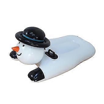Pvc koudebestendig en slijtvast materiaal opblaasbare snowboard sneeuwman ski ring kerstslee ski