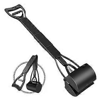 Long Handle Dog Cat Pet Pooper Scooper Waste Jaw Grabber Dirt Pick up Poop Scoop