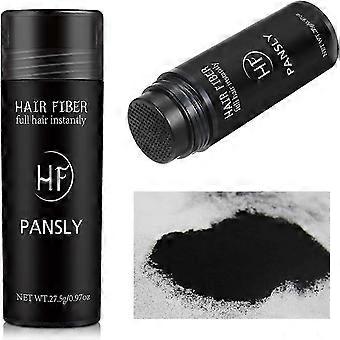 Fibres capillaires noires, fibres capillaires épaisses pour un épaississement instantané, fibres capillaires épaississantes pour cheveux fins et fins, poudre capillaire pour cheveux fins et fins.