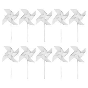 24 Pcs Outdoor Playsets Toddlers Blank Painting Pinwheels Handmade Windmill Toy Children Pinwheel Toy Craft Pinwheels