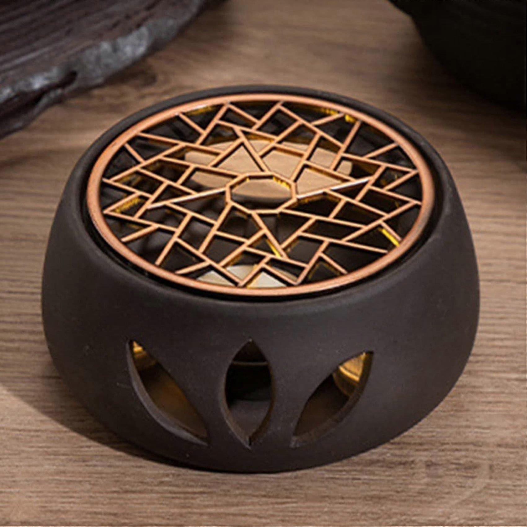 Ceramic Teapot Warmer Holder Base Tea Warmer Insulation Base C