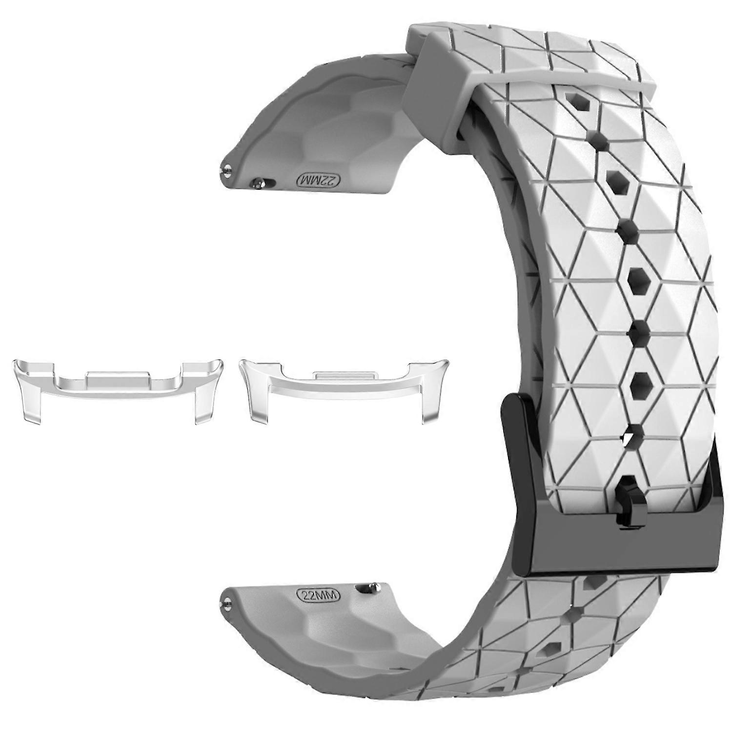 For Samsung Galaxy Watch 8 / 8 Classic / Ultra 2 Silicone Football Design Replacement Arm Band White