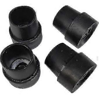 16 Pack Trampoline Leg End Caps Non-slip Rubber Easy Install - Strong Latex Trampoline Accessories For 1inch Round Legs - Black