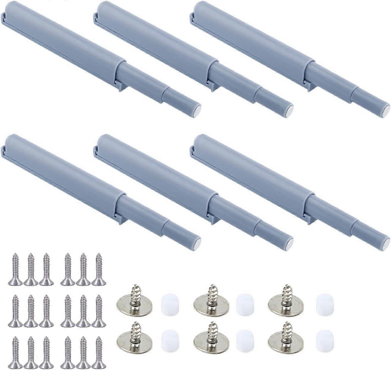 Magnetic push-button door latch set, push to open, touch-sensitive latch,