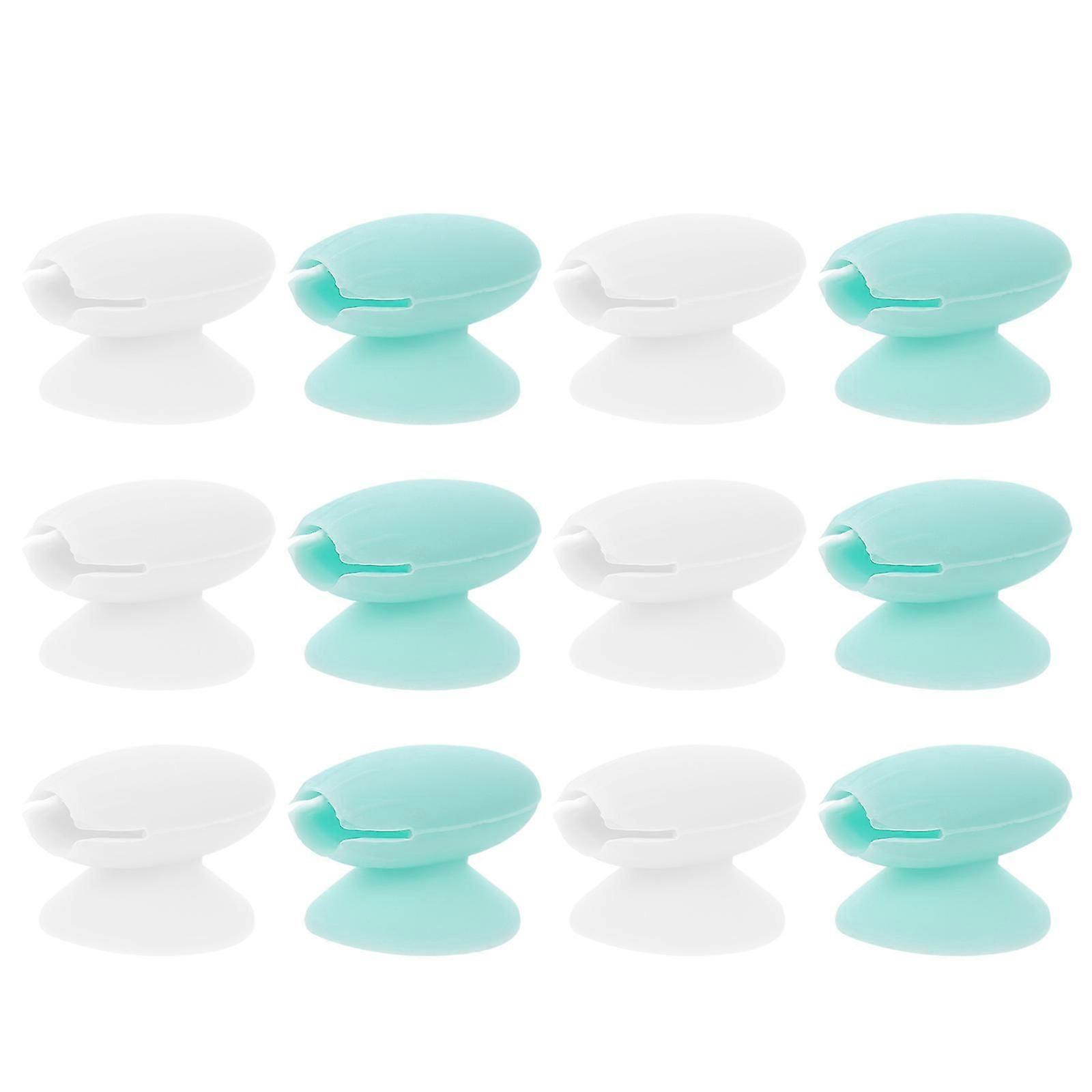 Lip Brush Protector Silicone Covers for Storage 12Pcs Assorted Color