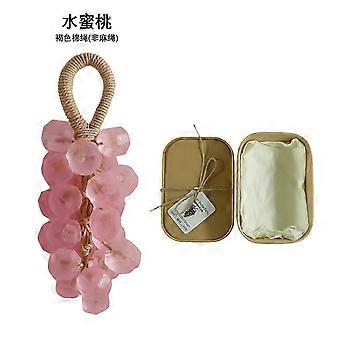 3pcs Peach Gem Grape Soap, Gift Box high quality