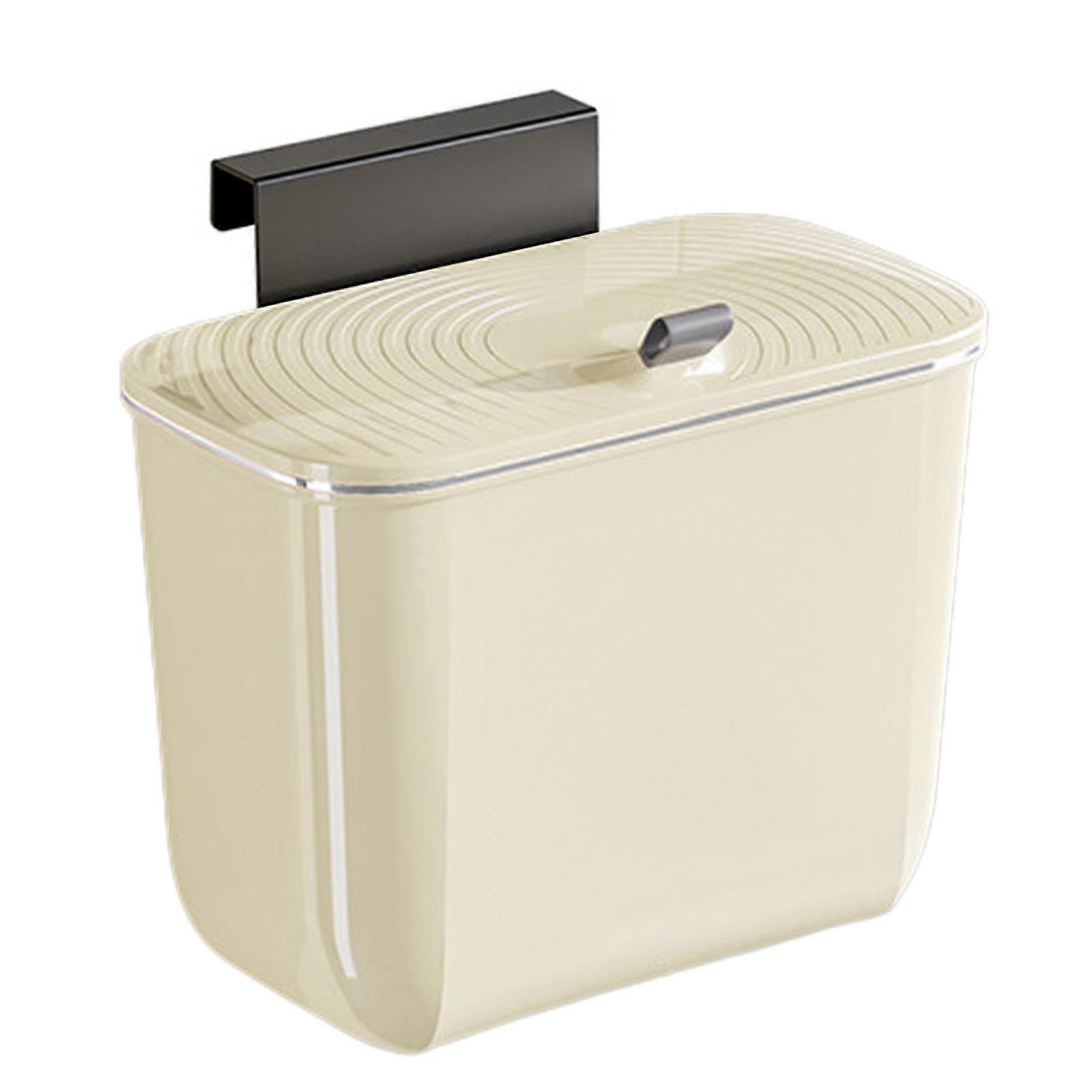 Bathroom Cabinet Trash Can with Lid and U Shape Bracket Fixing