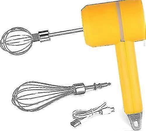 Portable Cordless Handheld Mixer with USB Charging, 3-Speed, 60S Rapid Whipping for Baking and Cooking