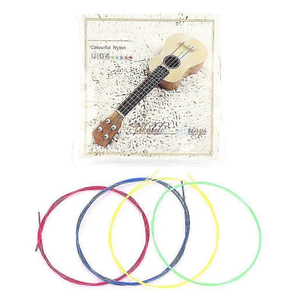 4pcs/Set Colorful Nylon Strings Replacement Part Accessory compatible with Ukelele
