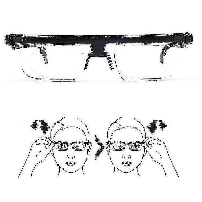 Adjustable Eye Glasses for Distance Reading - Dial Vision Variable Focus Eyewear