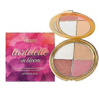 4-in-1 Eyeshadow Palette Neon Nude Red Matte & Glitter Professional Makeup Piow Pigments Shadow for Eye Area