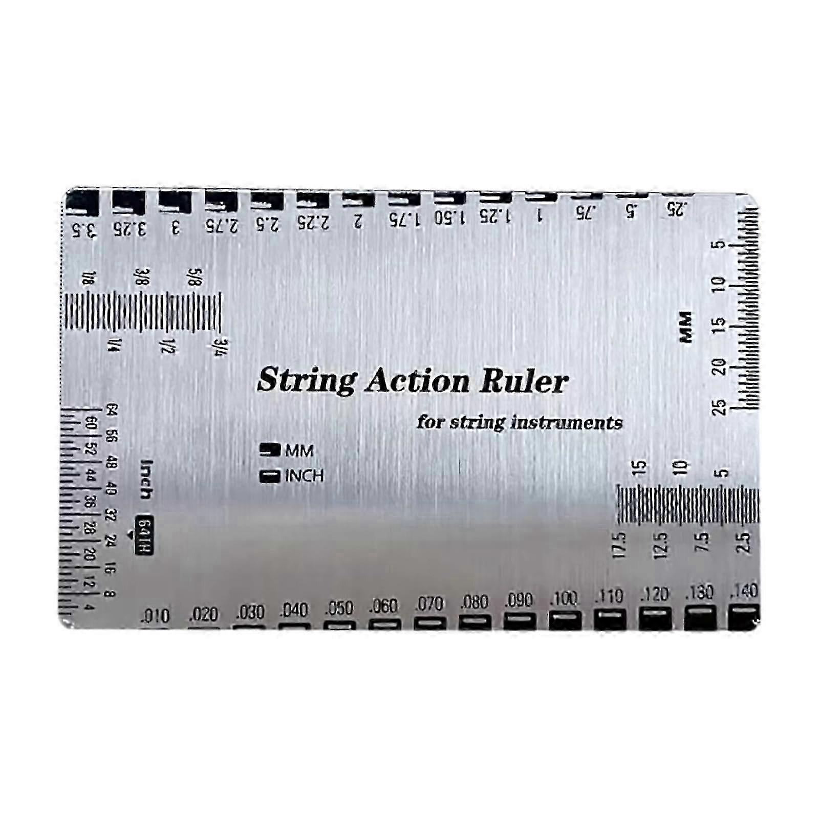 String Action Ruler, String Height Measuring Tool, Guitar Setup Gauge Luthier