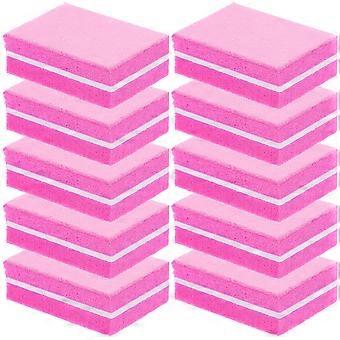 Sponge Buffer Block Nail File for Manicure Grinding 200Pcs Rosy Color